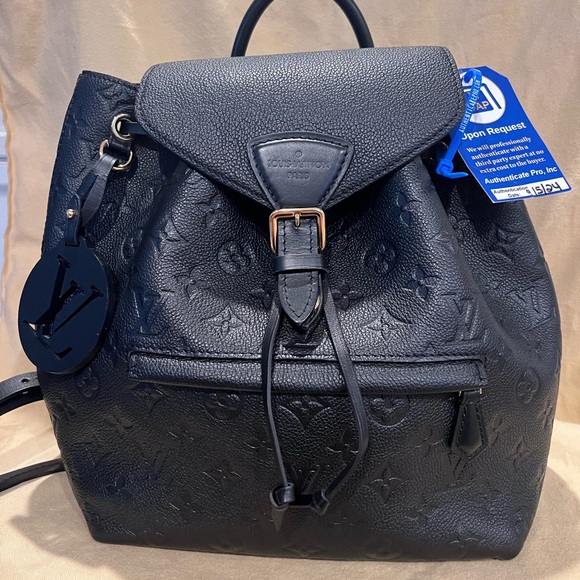 Louis Vuitton Backpack Montsouris Monogram Empreinte Black NM with dust bag - Picture 3 of 9